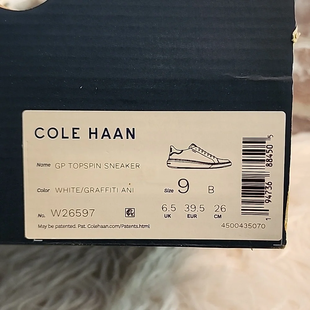 Cole Haan Women's GrandPro Topspin Sneakers White/Graffiti, Size 9B - Picture 17 of 17